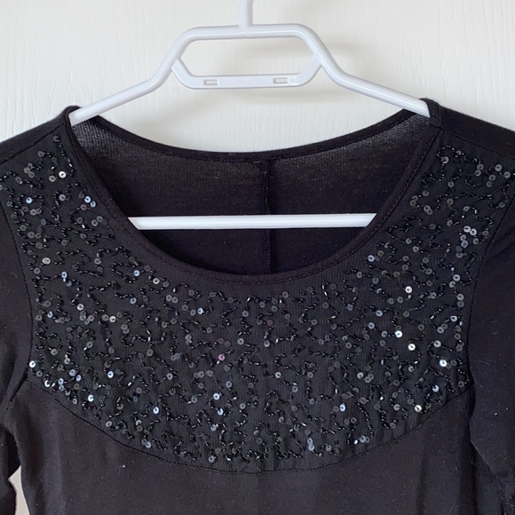 Shiny Sequins Black Bodycon Dress xS/S - Picture 2 of 3